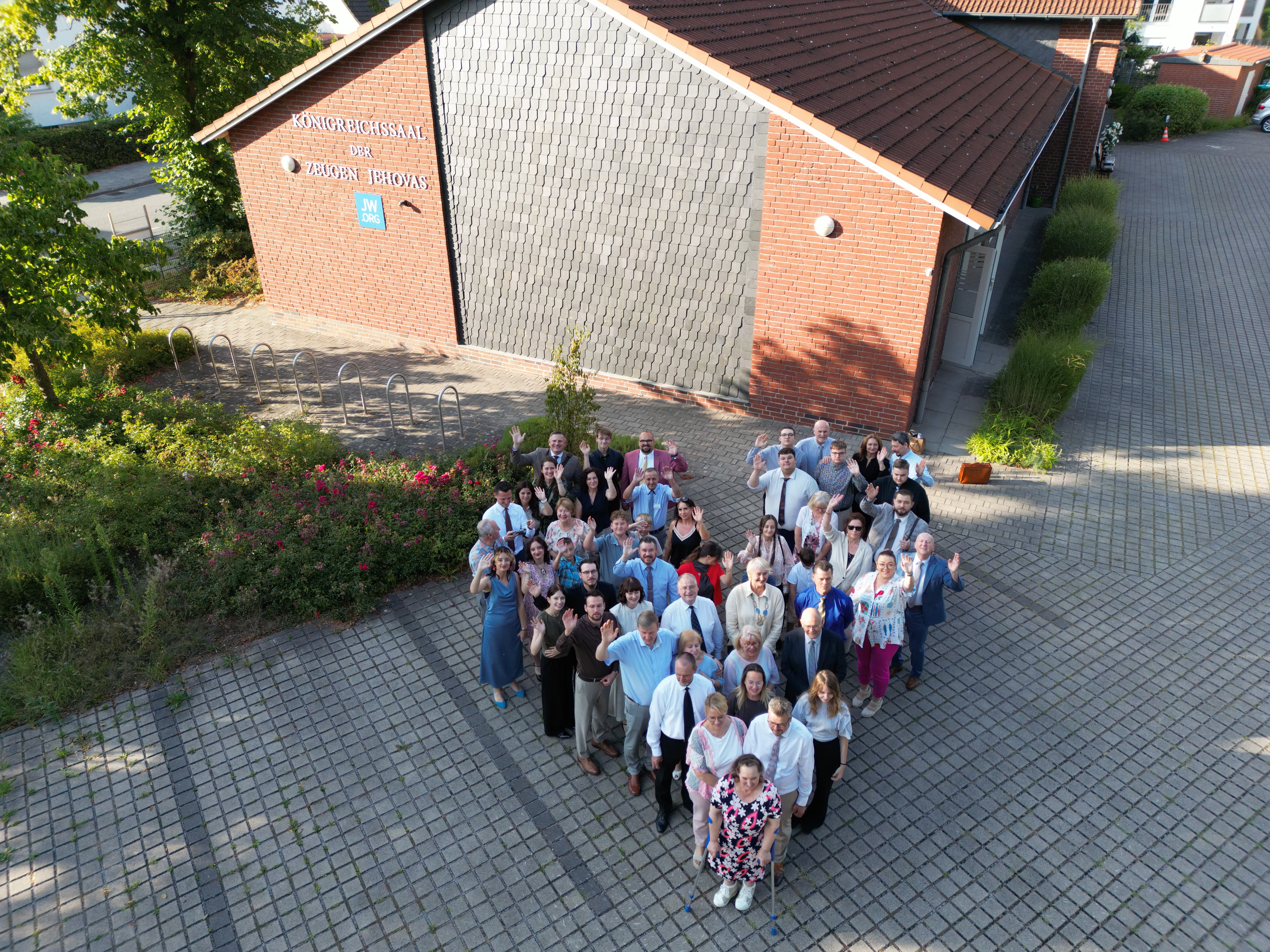 Gruppenfoto — Herz-Formation